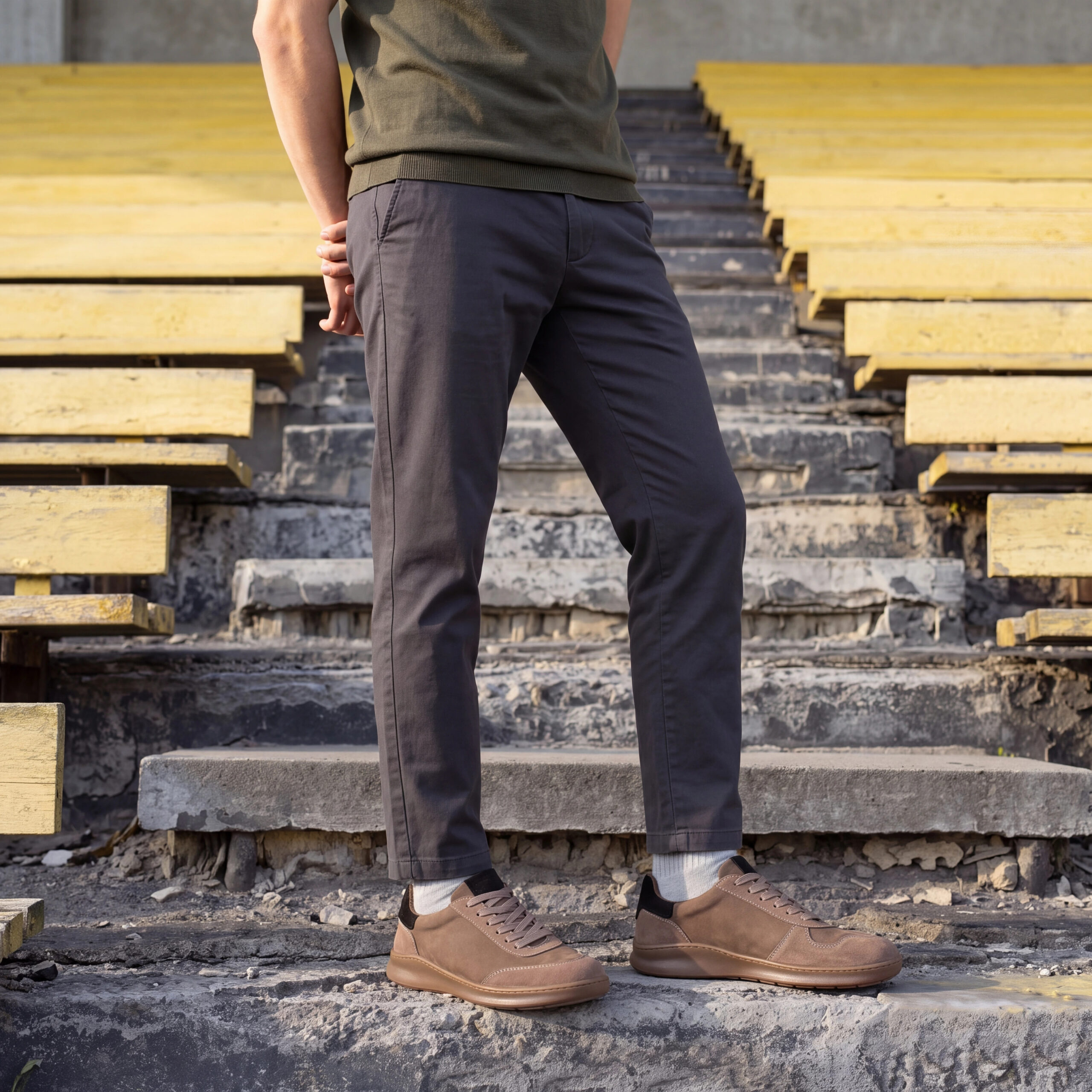 Sneakers barefoot bărbătești din piele naturală Sneakers pentru bărbați 2 Sneakers barefoot bărbătești din piele naturală - Vizoniu