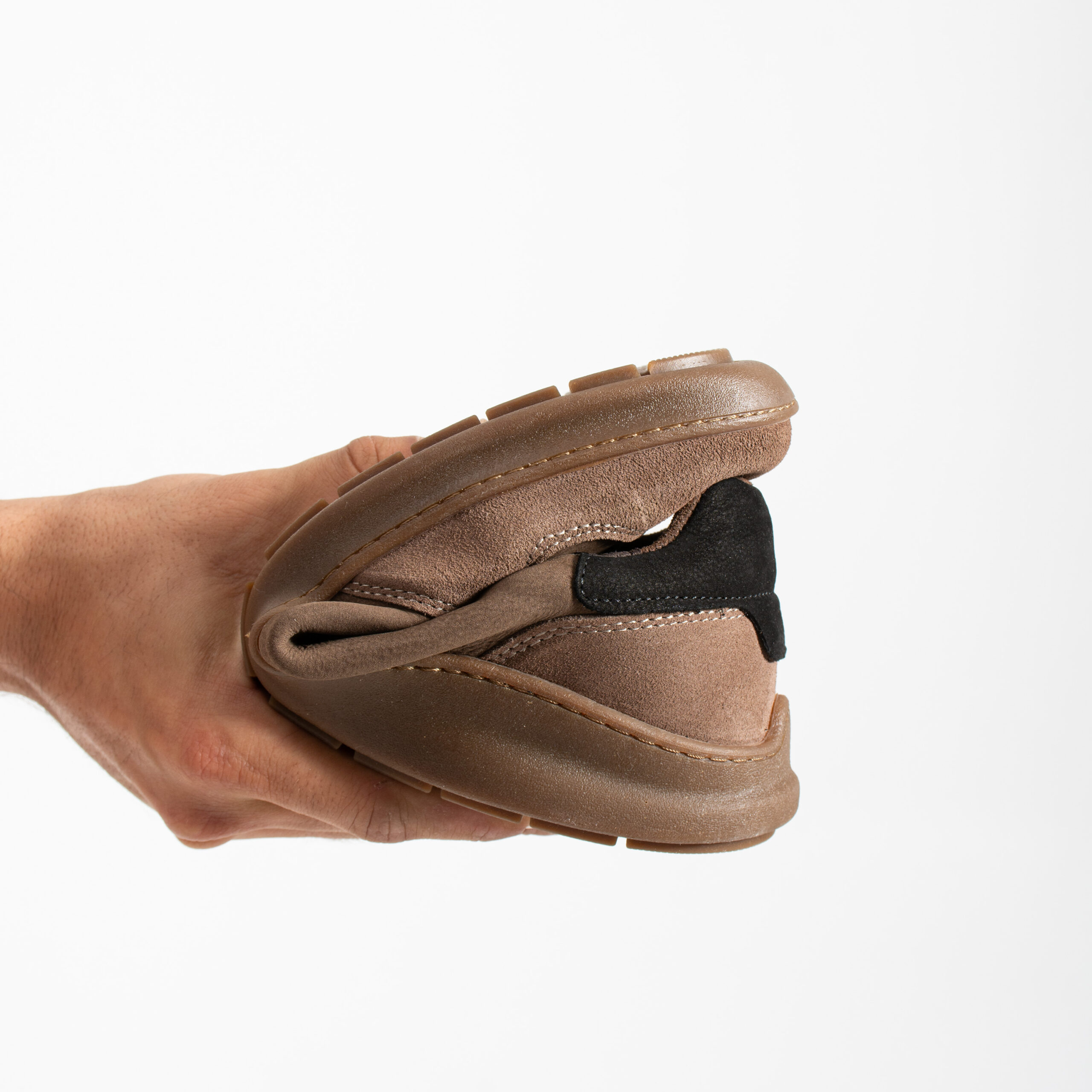 Sneakers barefoot bărbătești din piele naturală Sneakers pentru bărbați 9 Sneakers barefoot bărbătești din piele naturală - TSL Barefoot Atlas Taupe - 9