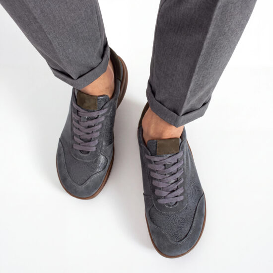 Sneakers barefoot bărbătești din piele naturală Sneakers pentru bărbați 14 Sneakers pentru bărbați - TSL Barefoot Atlas Blue