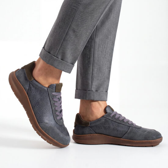 Sneakers barefoot bărbătești din piele naturală Sneakers pentru bărbați 15 Sneakers barefoot bărbătești din piele naturală - Nubuc natural