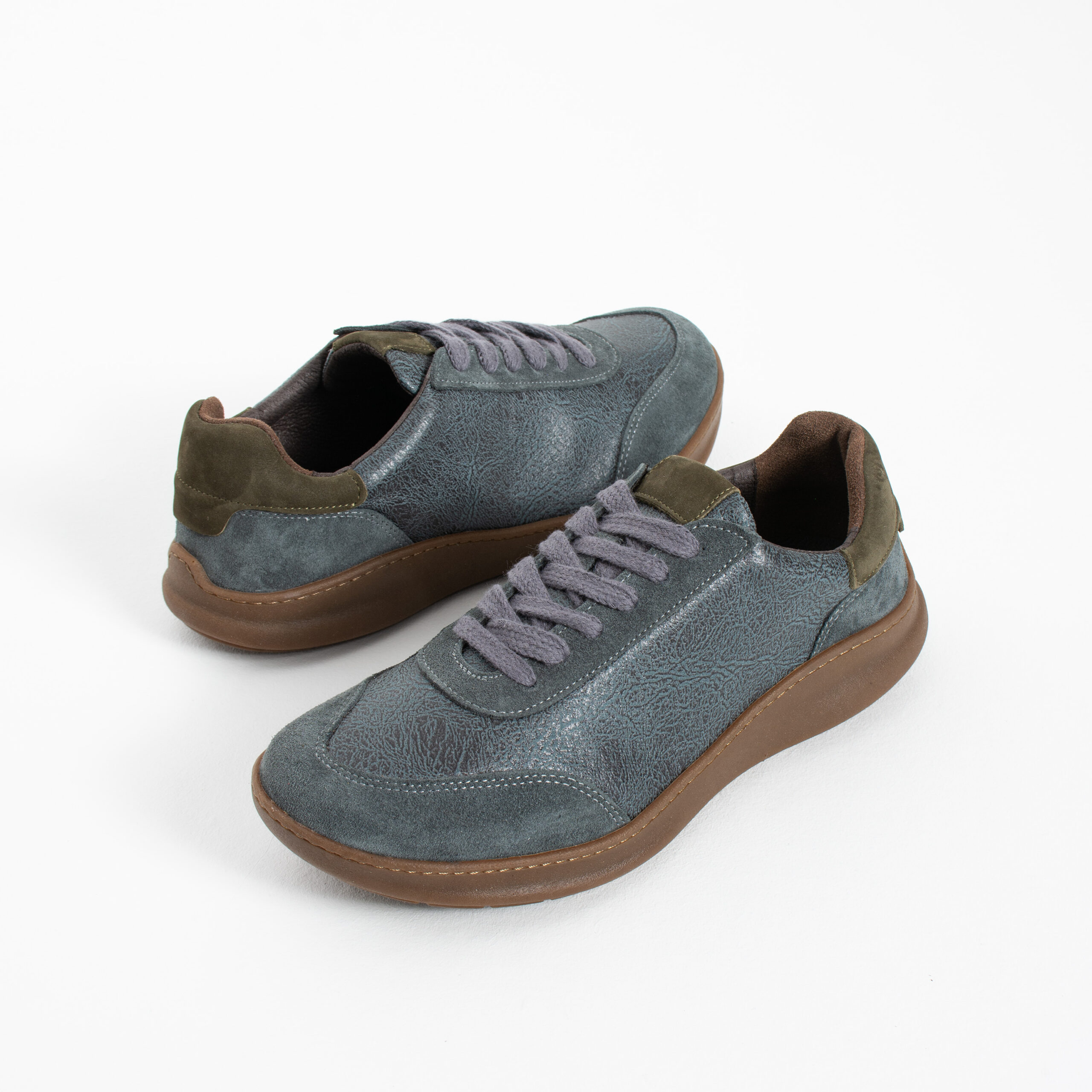 Sneakers barefoot bărbătești din piele naturală Sneakers pentru bărbați 7 Sneakers barefoot bărbătești din piele naturală - vedere de sus