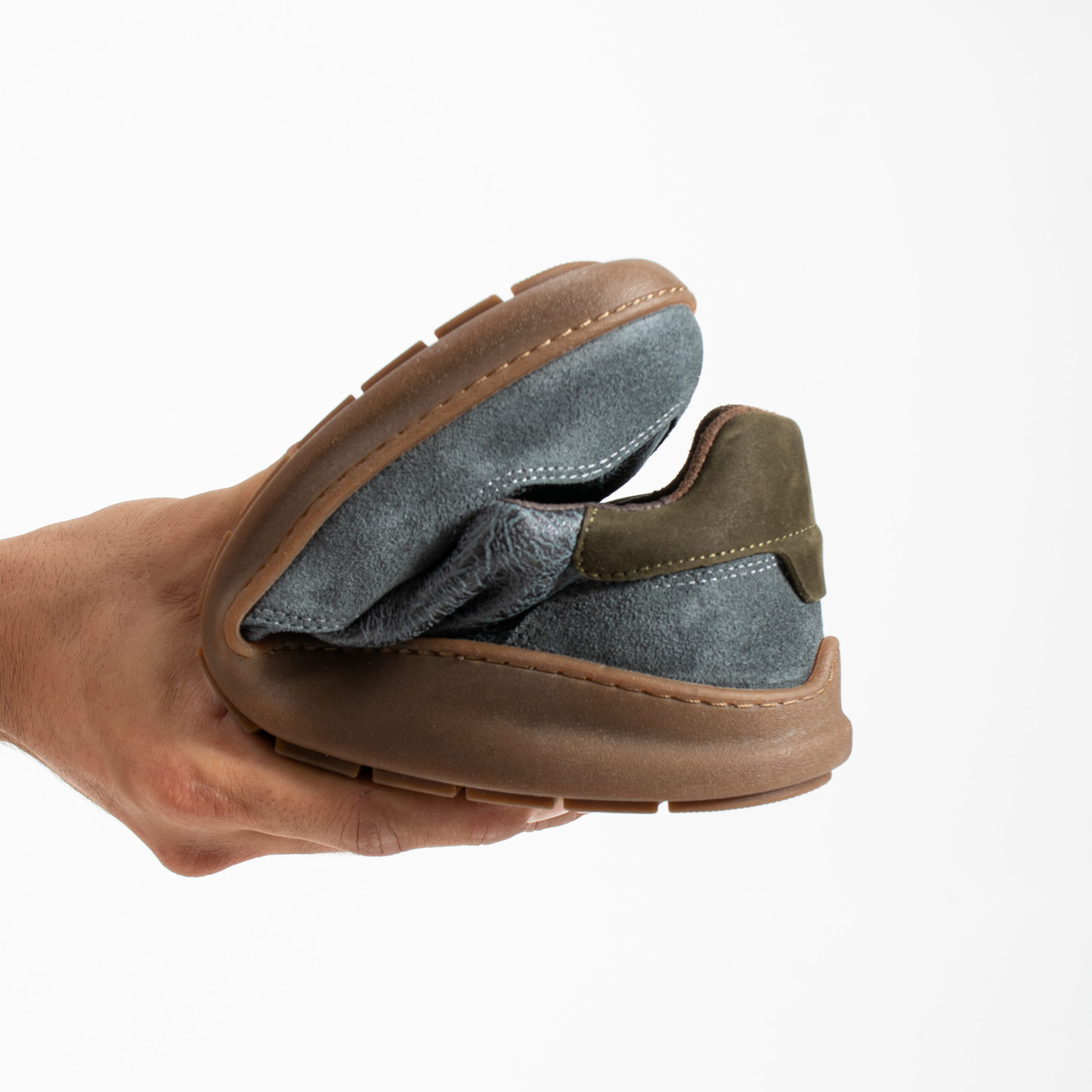 Sneakers barefoot bărbătești din piele naturală Sneakers pentru bărbați 9 Sneakers barefoot bărbătești din piele naturală - TSL Barefoot Atlas Blue - 9