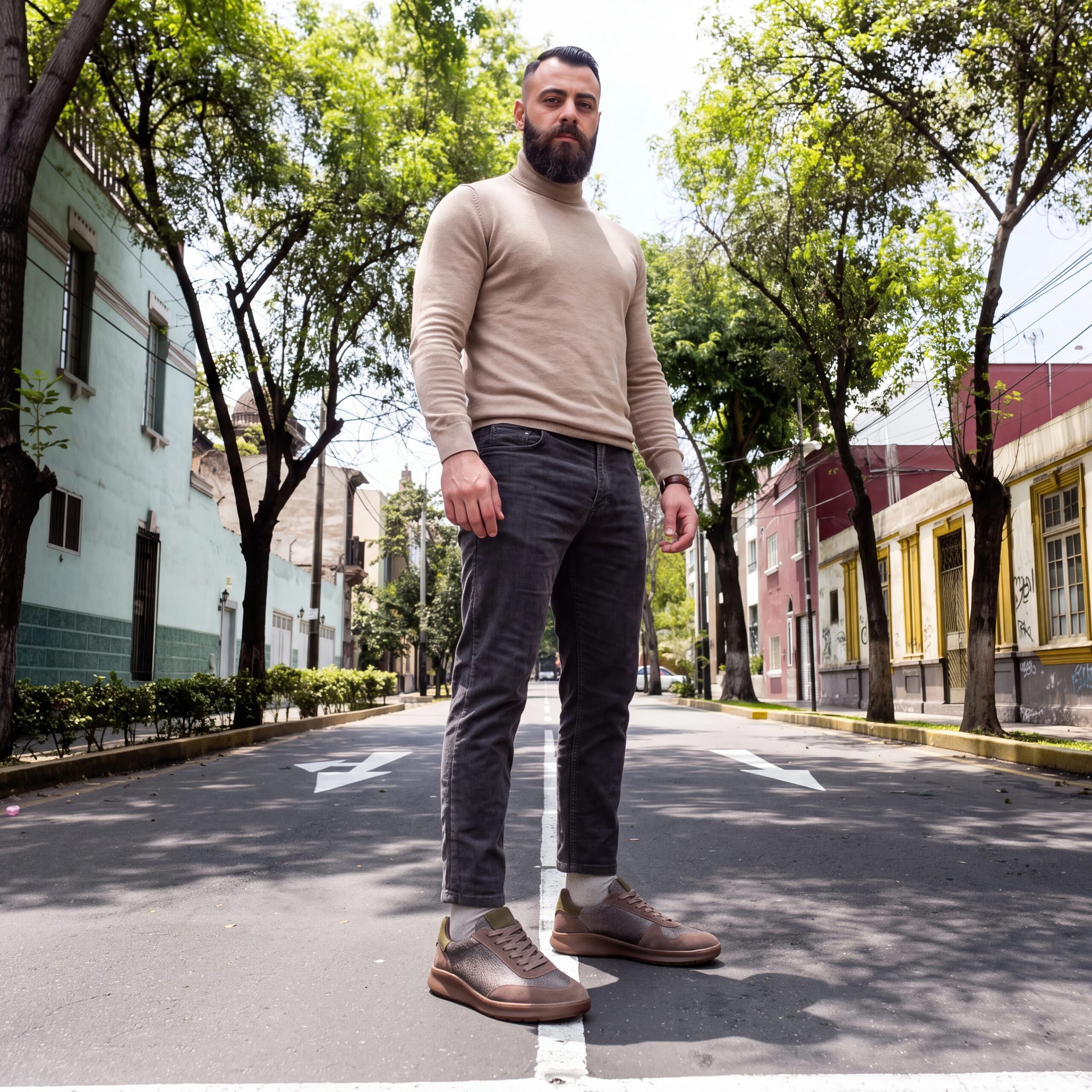 Sneakers barefoot bărbătești din piele naturală Sneakers pentru bărbați 2 Sneakers barefoot bărbătești din piele naturală - Gri