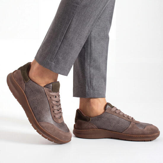 Sneakers barefoot bărbătești din piele naturală Sneakers pentru bărbați 14 Sneakers barefoot bărbătești din piele naturală - Nubuc natural
