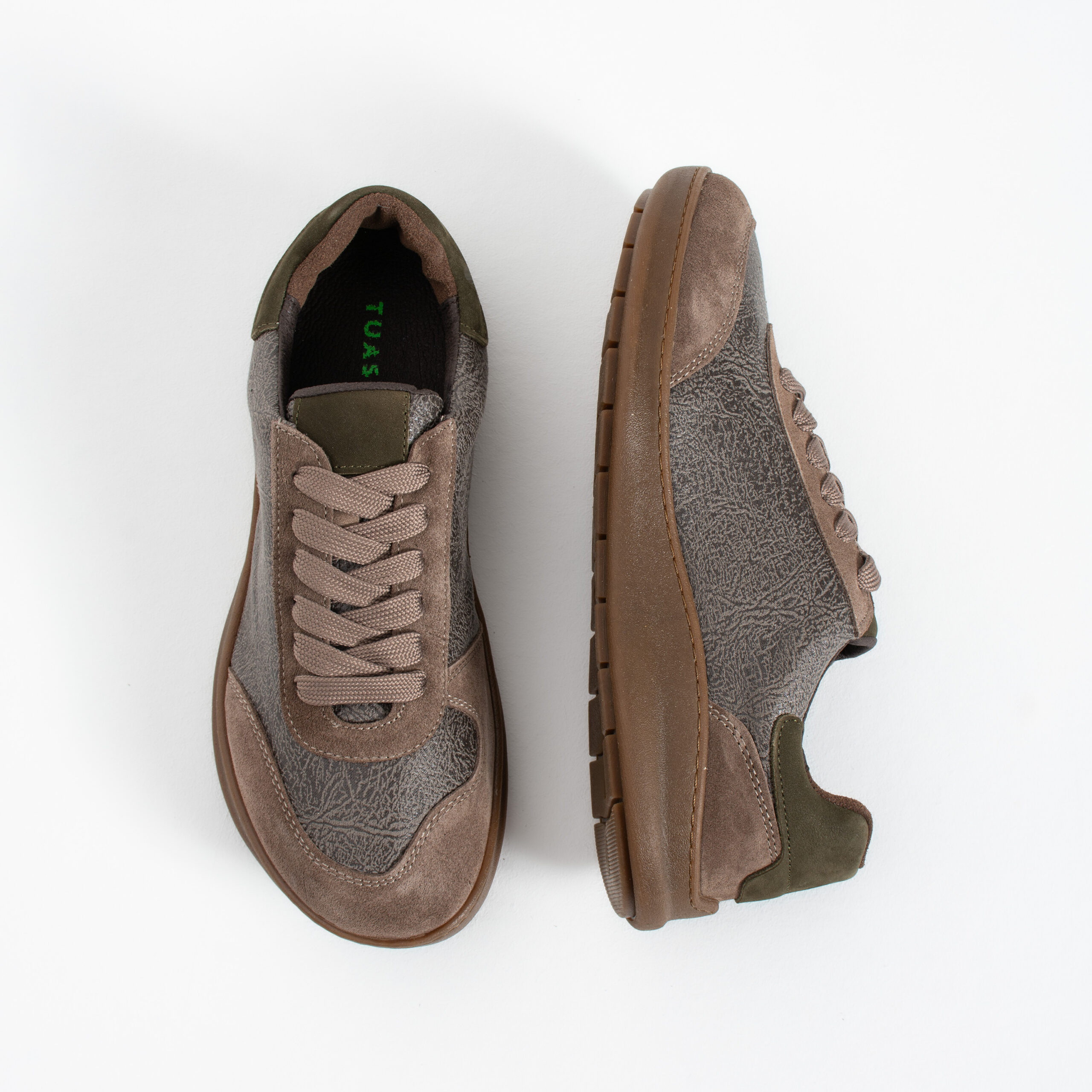 Sneakers barefoot bărbătești din piele naturală Sneakers pentru bărbați 6 Sneakers barefoot bărbătești din piele naturală - vedere laterală