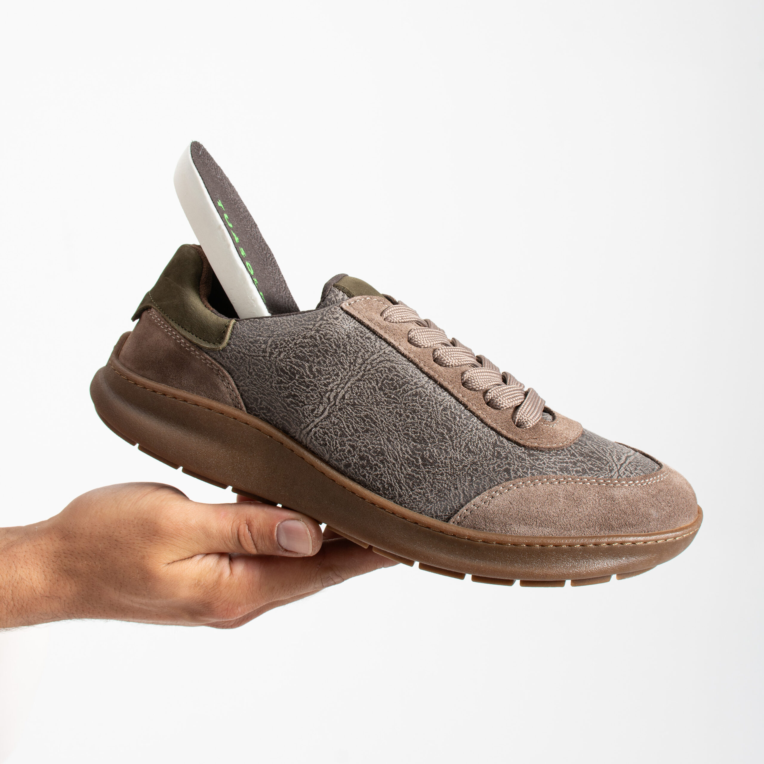 Sneakers barefoot bărbătești din piele naturală Sneakers pentru bărbați 8 Sneakers barefoot bărbătești din piele naturală - detaliu