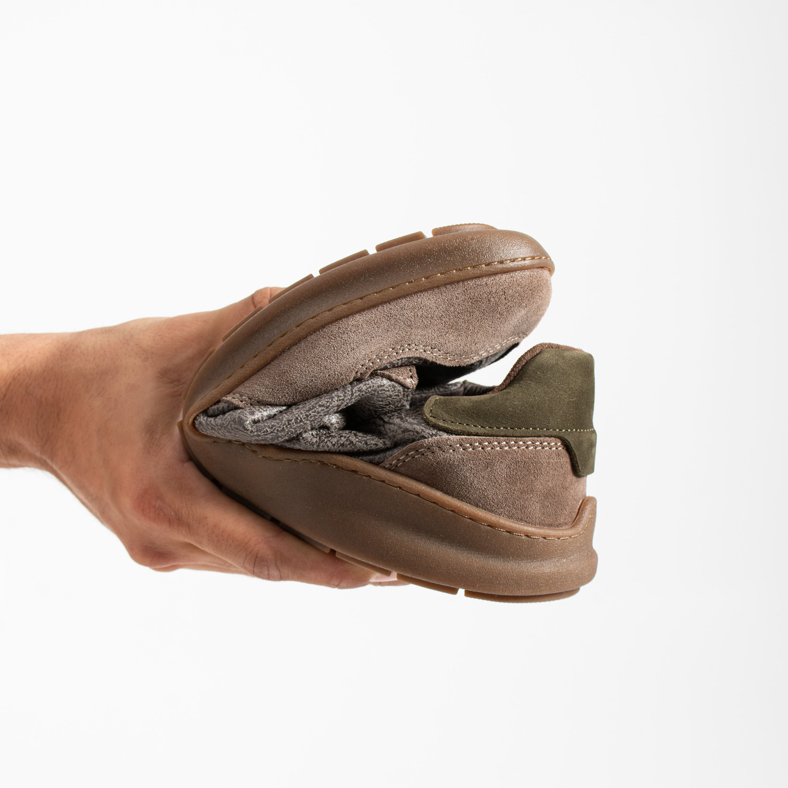 Sneakers barefoot bărbătești din piele naturală Sneakers pentru bărbați 9 Sneakers barefoot bărbătești din piele naturală - TSL Barefoot Atlas Grey - 9